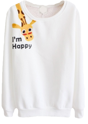 rneerkat:  cute happy giraffe sweater for under ฤ