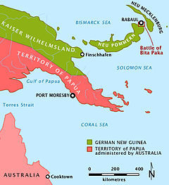 New Guinea during World War I — The Battle of Bita Paka and the Siege of Toma,World War I typi