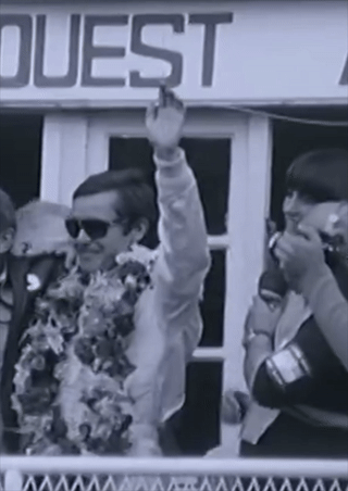 JACKY ICKX Absolutely Slaying On The Podium At The 1975 24 HOURS OF LE MANS