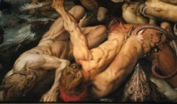 Frans Floris, Fall of the Rebel Angels detail,