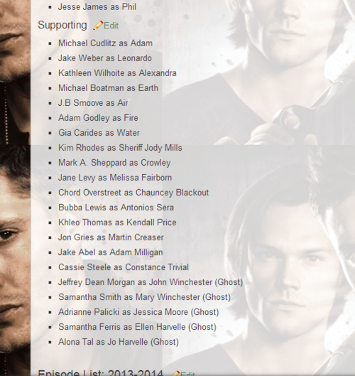 bowtiesarecool4:  superwhomerlockian-in-the-shire:  takemeawayraggedyman:  littletrenchcoatangel:  officialdraco:  askthesassyangelcastiel:  Oh hey look, supporting cast for season 9  wait…  shit  adam..   IS NO ONE GOING TO TALK ABOUT THE CHARACTERS