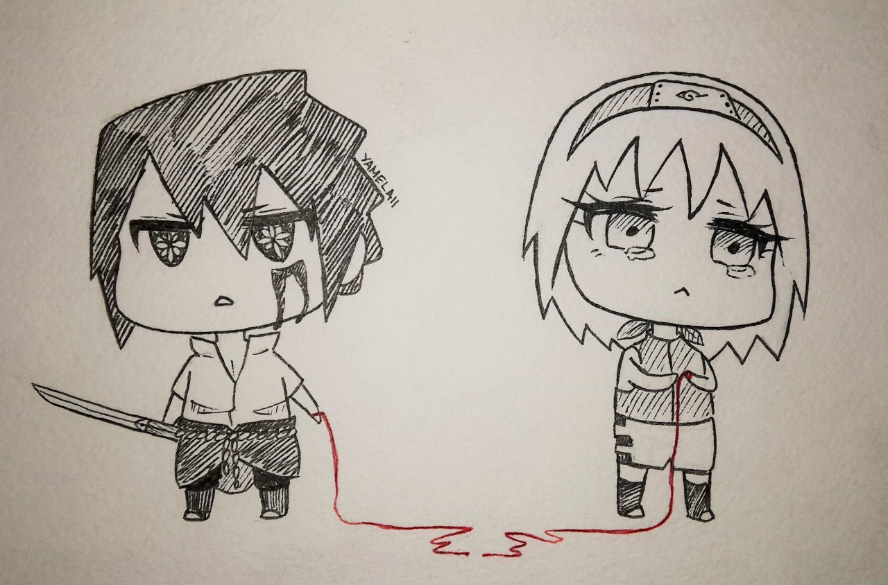 yamelaii:  The red string of love (My Twitter)
