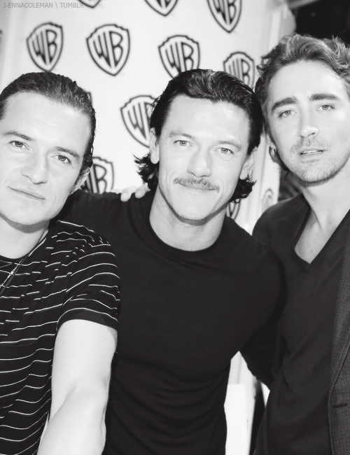 j-ennacoleman-deactivated201602:  Orlando Bloom, Luke Evans and Lee Pace inside San