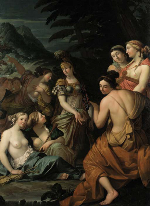 Minerva and the Muses on Mount Helicon, Theodor van der Schuer, 1675