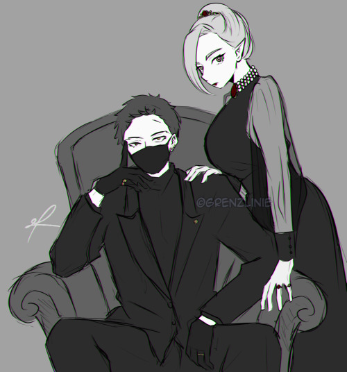 Mafia AU, anyone?Chisaki Kai as mafia boss and Kikumi Rui is his wife.