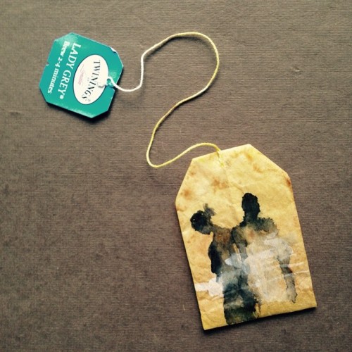 363 days of tea. Day 141. #recycled #teabag #art #twinings www.rubysilvious.com