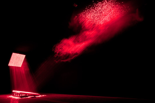 Li Hui aka 李輝 (Chinese, b. 1977, Beijing, China) - 1: Latest Installation, V, consists of red lasers