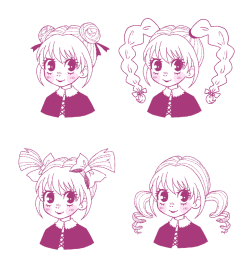 kurapiked:  bisky with different hairstyles