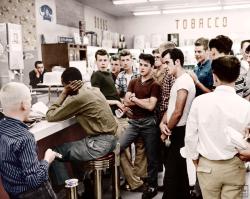 chemicallywrit: kaylapocalypse:  historicaltimes:   “Crazy Dion” Diamond at one of his sit-ins as a teenager in Arlington, VA. June 10, 1960 via reddit   All of those people around him are demons  hey guys! here’s some fun things i learned from