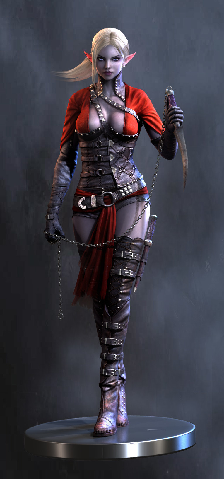 art-of-cg-girls:  Dark Elf Assasin by Vlad Yoshida 