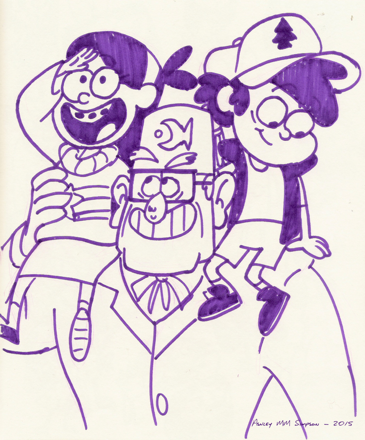 imaginashon:  kiki-kit:  imaginashon:  Some sharpie doodads of Mabel and Dipper and