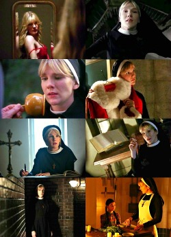 xoxoqueenblair:15 Favorite AHS Characters | 6/15Sister Mary Eunice (Asylum) -  ”We all are going to be together in the dark watching The Sign of the Cross. A movie filled with fire, sex and the death of Christians… what fun!”