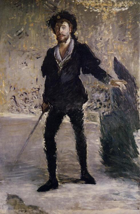 artist-manet:  Portrait of Faure as Hamlet,