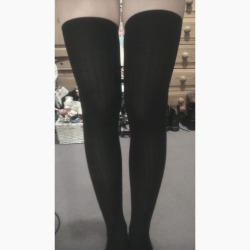 Thigh highs are the one. 