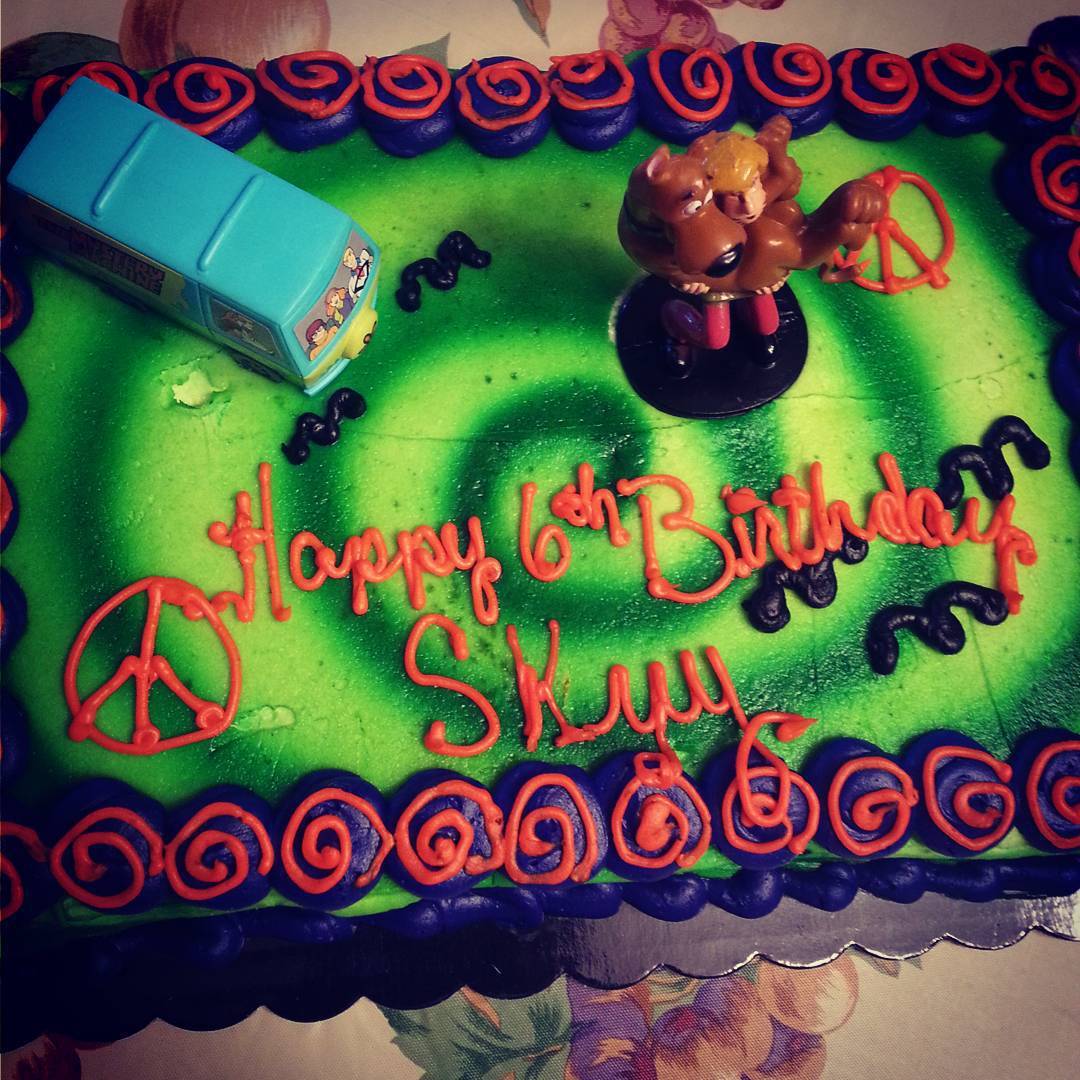 Skyys birthday cake.  (: #scoobydoo #birthdaycake #myson #myboy #skyy #shaggy