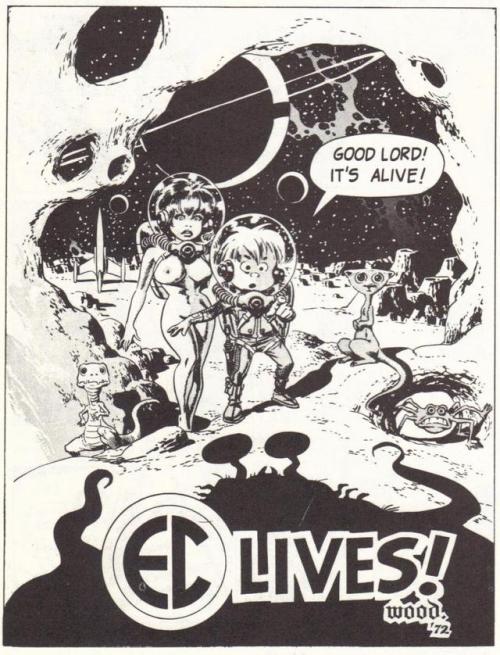 comicbooknudes:1972 promotional cartoon by Wally Wood. Want to highlight a cool new blog about boobs