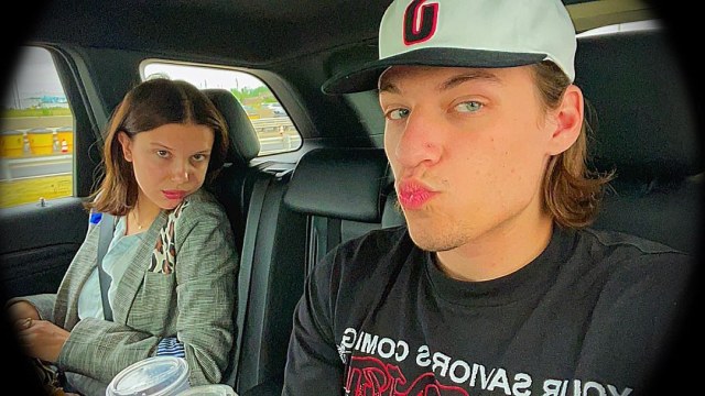 millie bobby brown with her boyfriend jake bongiovi