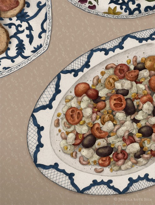 Some recent food illustrations for Grey Magazine! Grey reads like a cool, fashionable coffee table b