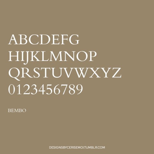 serif font