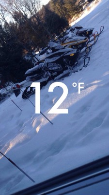 snowmobilekid19:  Waking up to this  It’s
