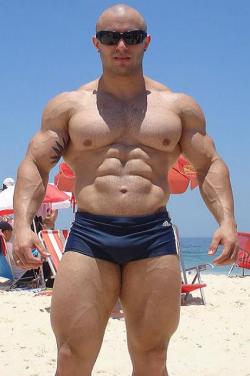 needsize:  Love the big pecs on this guy and squared off quads. Jacked beef. Guilherme Maganinho 