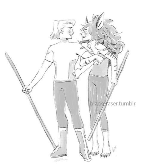 I’m in a Catradora Mood haha I made a threat of sketch about them on my twitter o/ !Also for people 