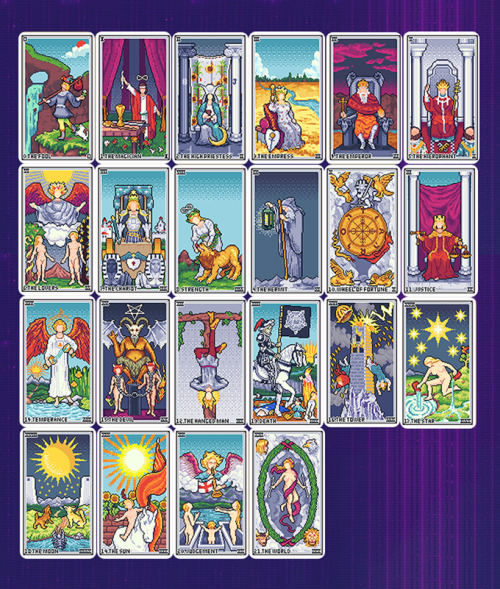 The Pixel tarot is up on Kickstarter! Pixel Tarot is by Vermilion Collection, the same group that pr