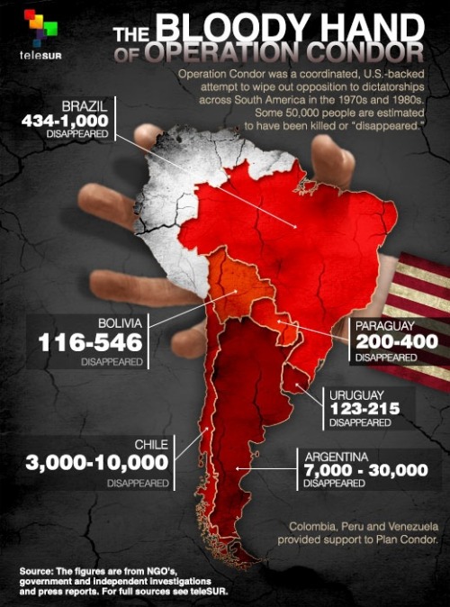 uruguayanabombada:pixiethepinkfox:beemill:Operation Condor was a covert, multinational “black 