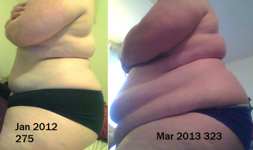 from-thin-to-fat:  Jan 2012 to March 2013 porn pictures