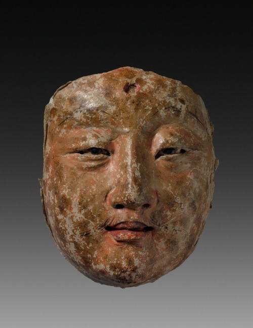 cma-chinese-art:Mask, 10th Century, Cleveland Museum of Art: Chinese ArtSize: Overall: 17.2 x 14 cm 