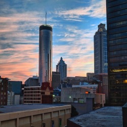 atlantathecity:  Sunrise in Downtown Atlanta