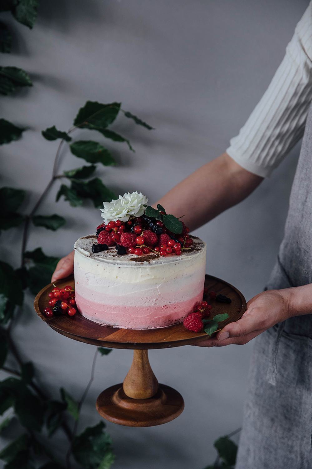 sweetoothgirl:    Gluten-free Raspberry Licorice Ombre Cake  