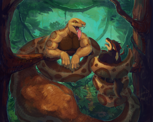 Jungle Trek - Commission for Ghrom featuring HungoTheNomster!