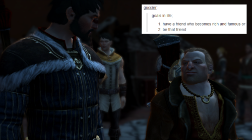 bubonickitten:Dragon Age II + text posts — Varric TethrasVarric &amp; Hawke’s friend