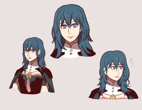  Some practice drawings of Byleth because I love her