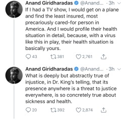 odinsblog:A timely reminder that we are truly all in this together. I am not safe until everyone is safe. My healthcare is incomplete until everyone has healthcare. Healthcare is a human right. 
