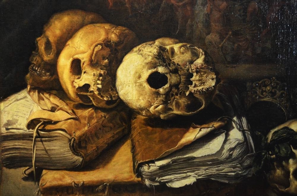 scribe4haxan:  Detail of Allegory of Vanity (1620) - Antonio de Pereda  