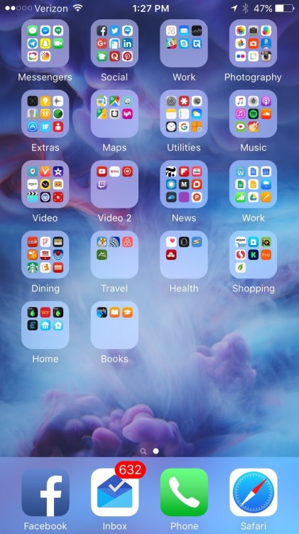 iphonehomescreen:Scoble’s iPhone 6s+ 