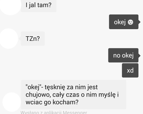 Czytasz mi w myślach. :c