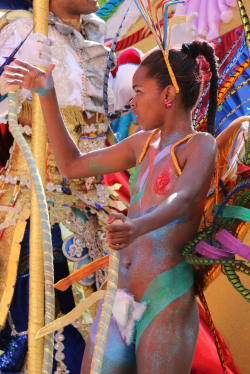   Body painted carnival from Cape Verde,