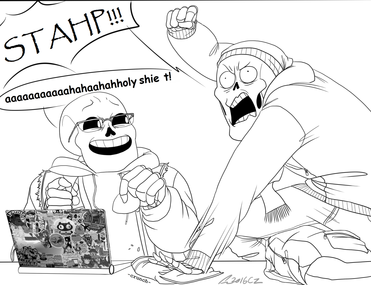 vermillionsketcher:  based on an actual thing that happened in ap art w/ me and my