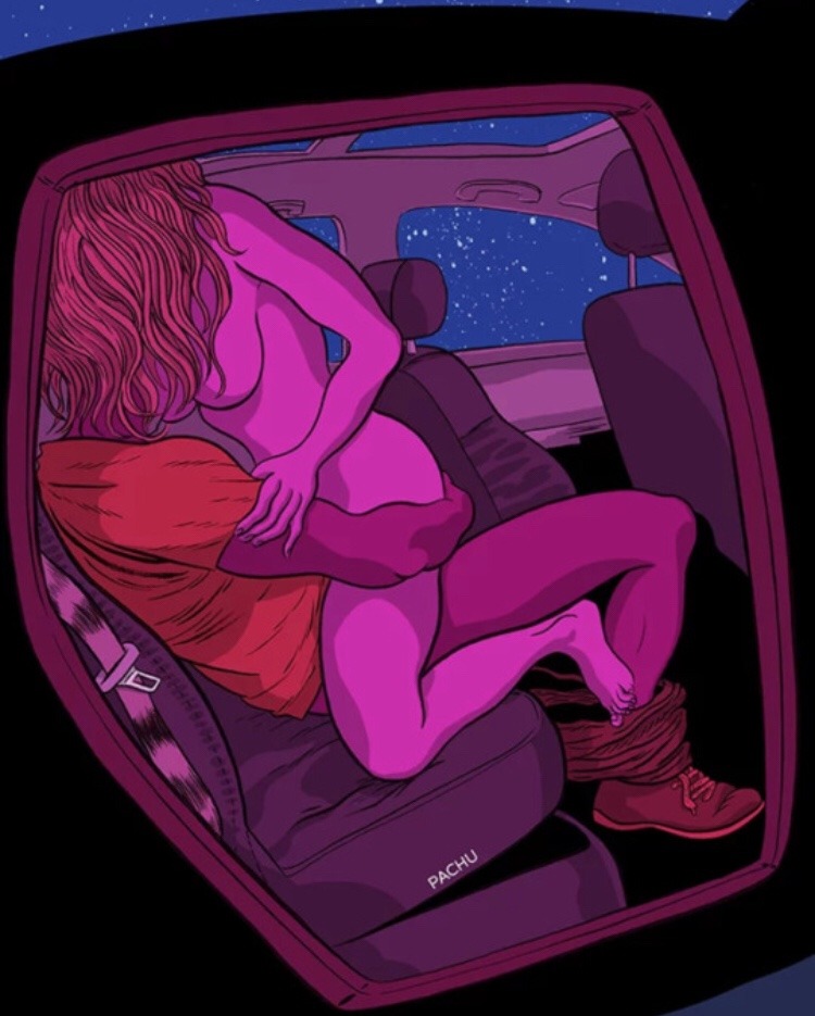 wwanderllust:  All through dinner, I could feel his eyes on me. I needed to escape the house even if it was only for an hour. After dessert, he pulled me aside, “We are going for a ride.”  Slipping out the back door, the cold night air felt good on