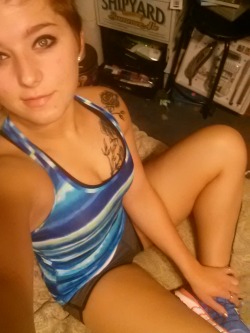 fantabulouloren:  Pre workout . Because someone asked me what I wear to excersize lol . Just spandex shit you know (: