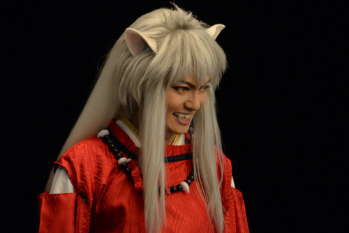 ferrousfellow: rumic-world:   Behind the scenes of the photo shoot for the new Inuyasha stage play, starring Yutaka Kyan from “air instrument” group Golden Bomber as the titular half-demon. The complete cast includes: Inuyasha: Yutaka Kyan (Golden