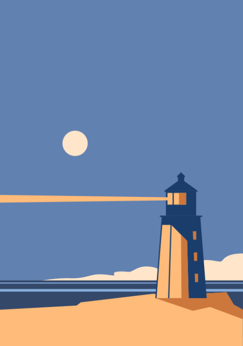 Beach lighthouse