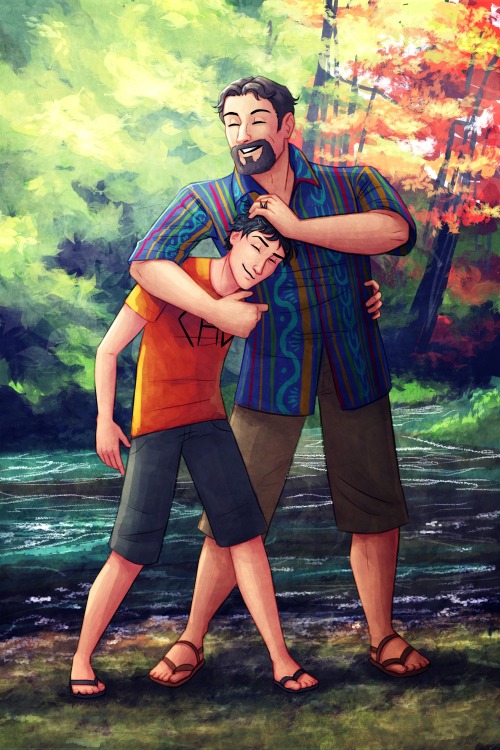 thesilvereye:Commission of Percy and his dad [x]