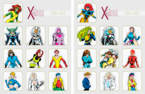 eyesofamaranthine: X-Men ± Because the best X-Men are women Phoenix → Jean Grey Polaris 