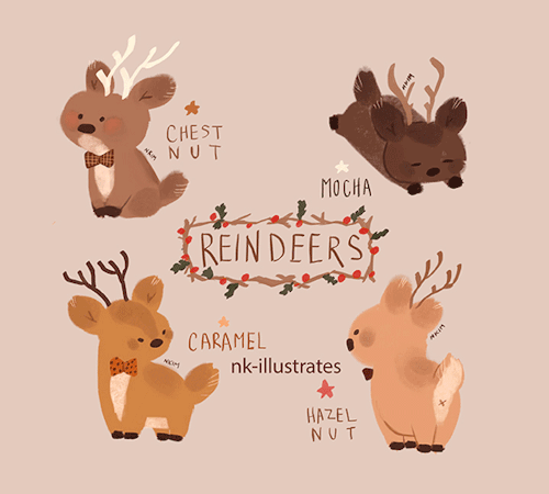 nk-illustrates - Reindeers.