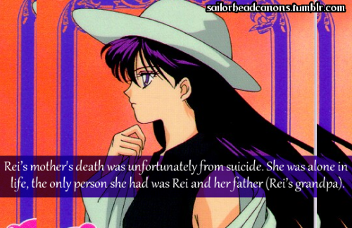  Rei’s mother’s death was unfortunately from suicide. She was alone in life, the only person who she