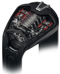 The Hublot LaFerrari&hellip; Racing machine on your wrist. Mind-blowing engineering of time.